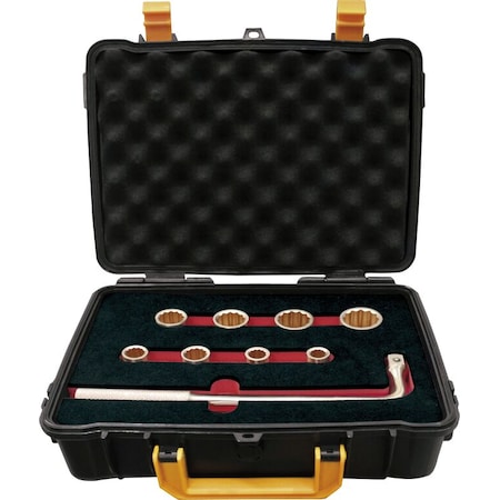 Ega Master SET OF 9  SOCKET WRENCHES 1/2"  (10 - 24 MM)  NON SPARKING Cu-Be 74263